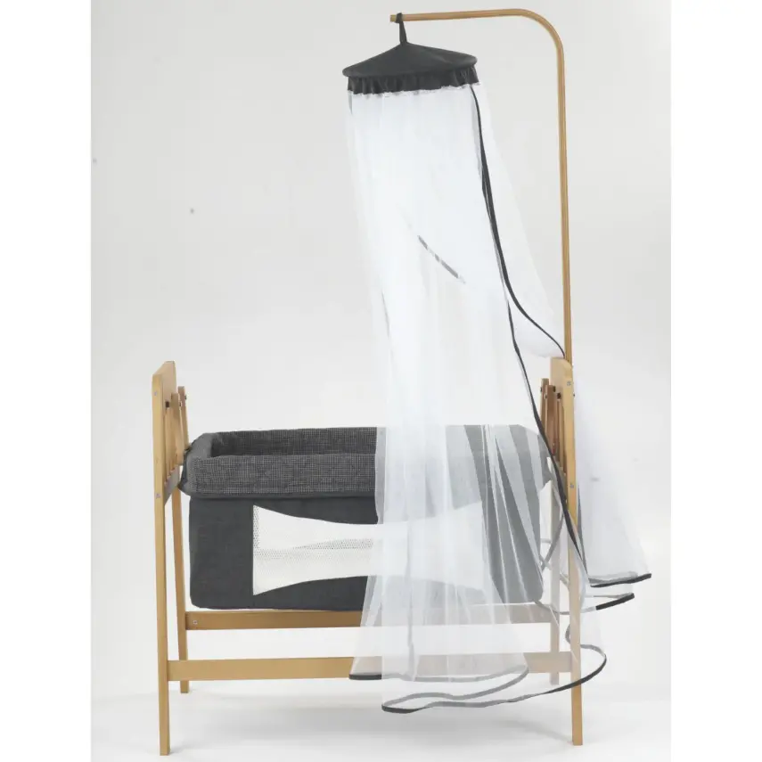 Duux Lora Ahşap Beşik 50*90 Gri - 8