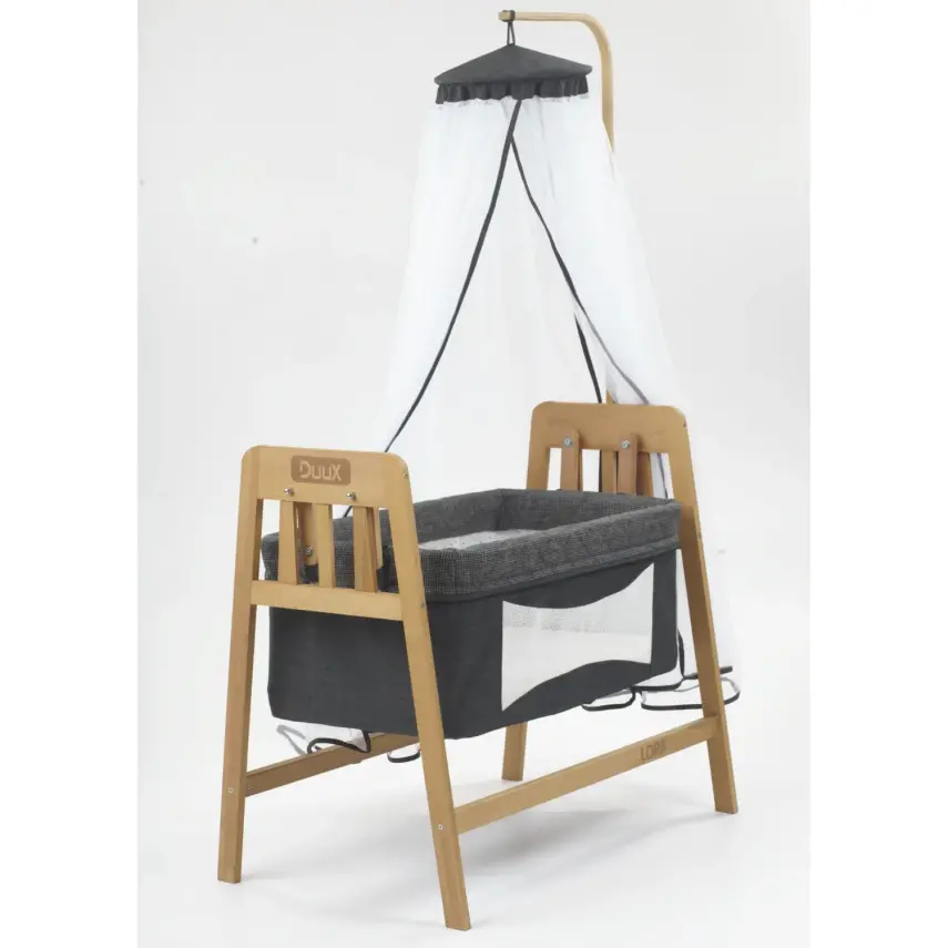 Duux Lora Ahşap Beşik 50*90 Gri - 2