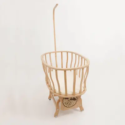 Duux Naturel Sepet Beşik-Uyku Seti Gri Yıldız Zigzag - 4