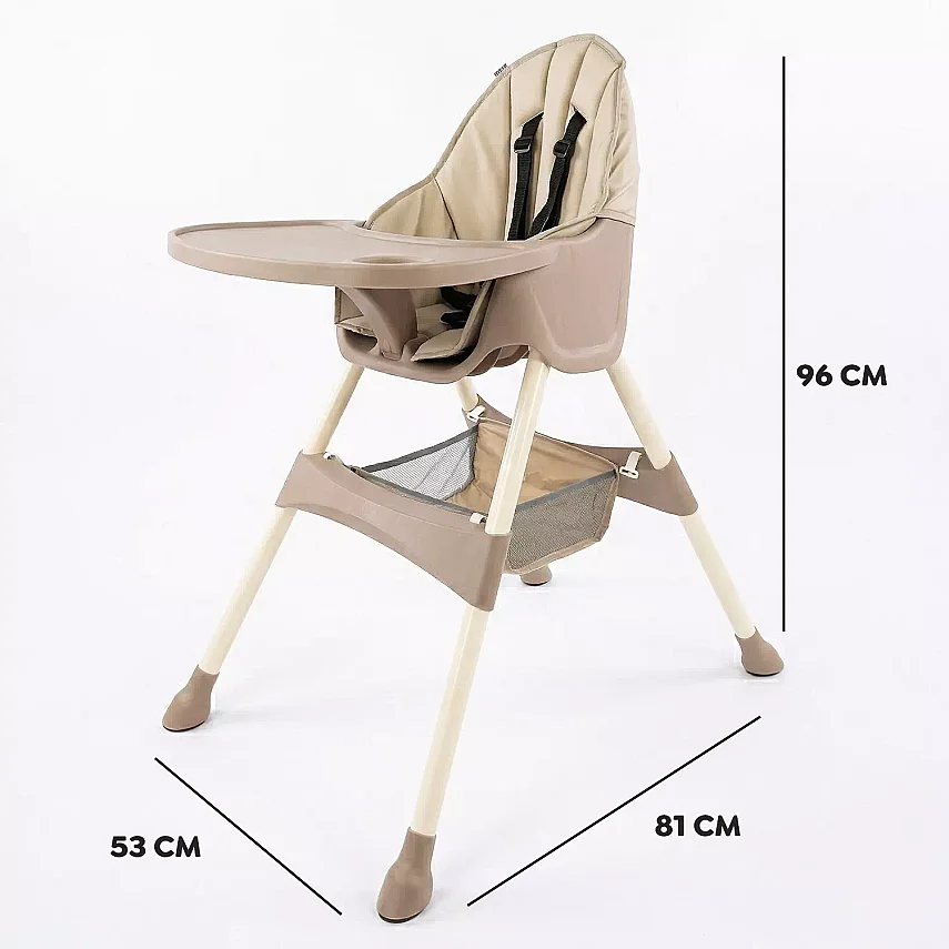 Duux Omega Sepetli Çıkarılabilir Tepsili Mama Sandalyesi Vizon - 14