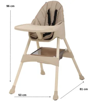 Duux Omega Sepetli Çıkarılabilir Tepsili Mama Sandalyesi Yeşil - 3