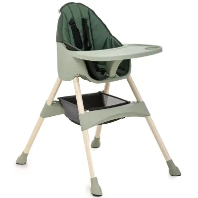 Duux Omega Sepetli Çıkarılabilir Tepsili Mama Sandalyesi Yeşil