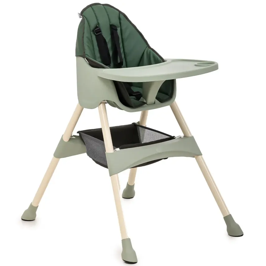 Duux Omega Sepetli Çıkarılabilir Tepsili Mama Sandalyesi Yeşil - 1