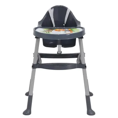 Duux Orman Desenli Portatif Katlaması Kolay Hafif 5 Nokta Emniyet Kemerli Basic Mama Sandalyesi Antrasit - 12