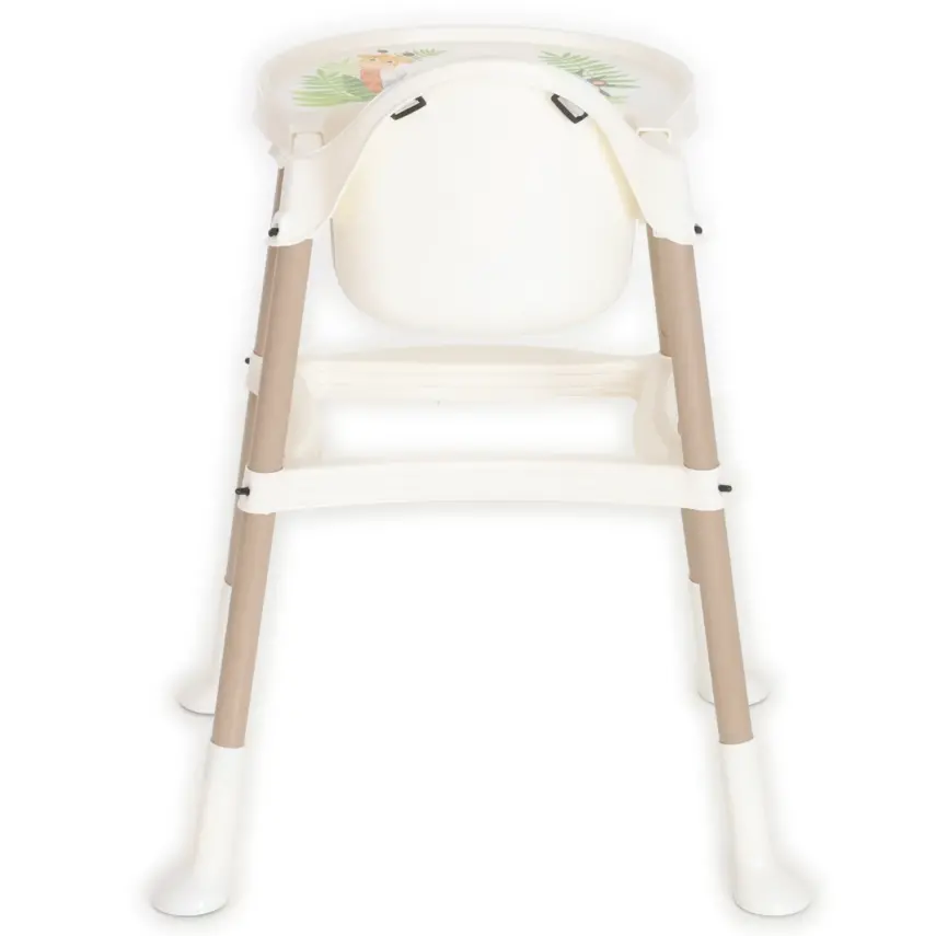 Duux Orman Desenli Portatif Katlaması Kolay Hafif 5 Nokta Emniyet Kemerli Basic Mama Sandalyesi Krem - 17