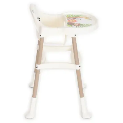 Duux Orman Desenli Portatif Katlaması Kolay Hafif 5 Nokta Emniyet Kemerli Basic Mama Sandalyesi Krem - 11