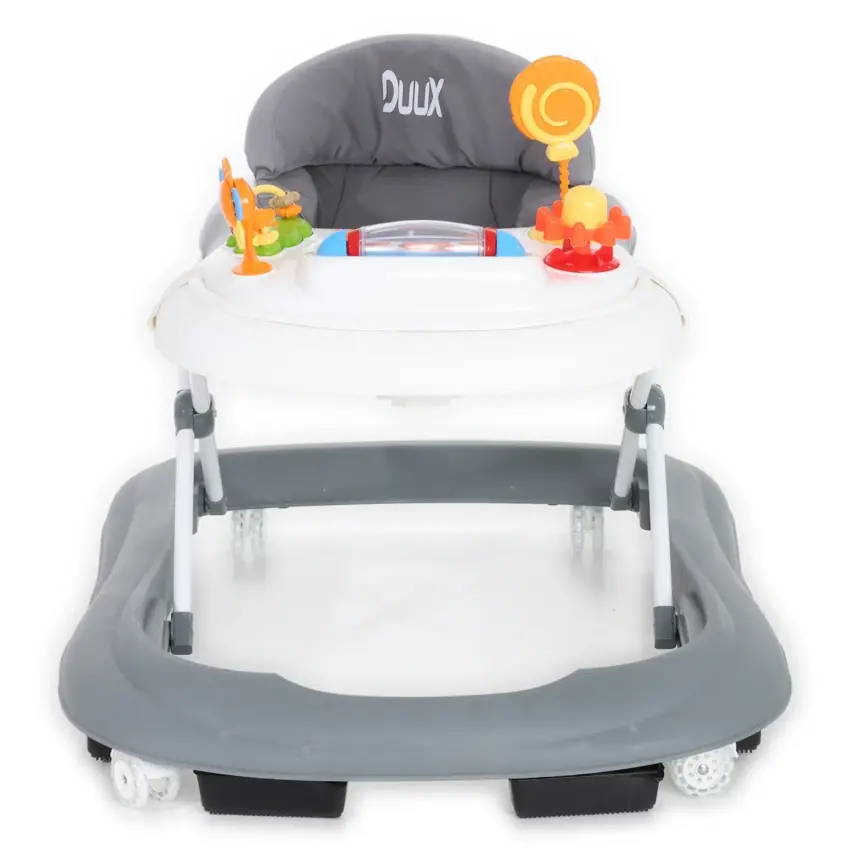 Duux Plano Oyuncaklı Müzikli 3 Kademeli Örümcek Bebek Yürüteci Beyaz - 6