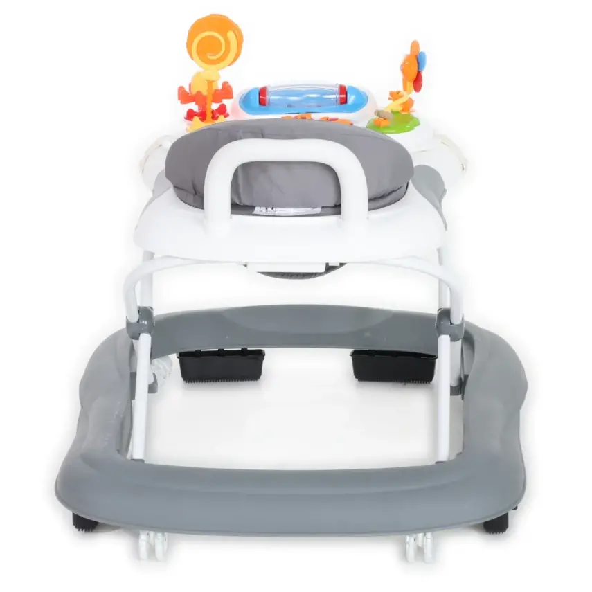 Duux Plano Oyuncaklı Müzikli 3 Kademeli Örümcek Bebek Yürüteci Beyaz - 7
