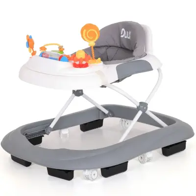 Duux Plano Oyuncaklı Müzikli 3 Kademeli Örümcek Bebek Yürüteci Beyaz (1)