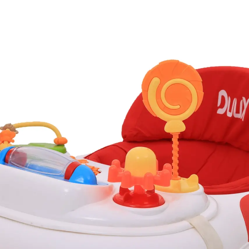 Duux Plano Oyuncaklı Müzikli 3 Kademeli Örümcek Bebek Yürüteci Kırmızı - 10