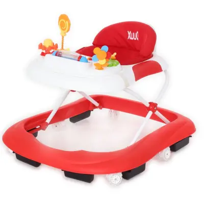 Duux Plano Oyuncaklı Müzikli 3 Kademeli Örümcek Bebek Yürüteci Kırmızı (1)