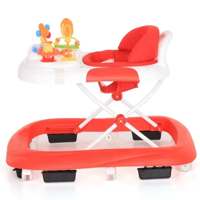 Duux Plano Oyuncaklı Müzikli 3 Kademeli Örümcek Bebek Yürüteci Kırmızı - 8