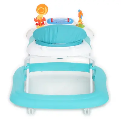 Duux Plano Oyuncaklı Müzikli 3 Kademeli Örümcek Bebek Yürüteci Turkuaz - 10