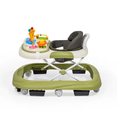 Duux Plano Oyuncaklı Müzikli 3 Kademeli Örümcek Bebek Yürüteci Yeşil - 8