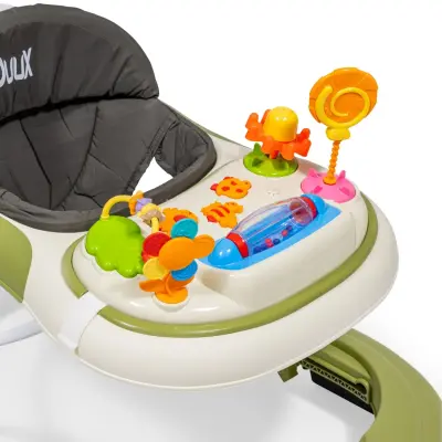 Duux Plano Oyuncaklı Müzikli 3 Kademeli Örümcek Bebek Yürüteci Yeşil - 7