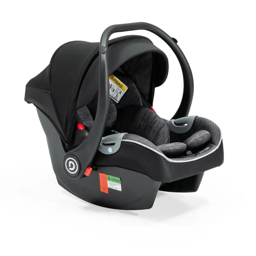 Duux Pro 360°Dönebilen Çift Yönlü Travel Sistem-Seyahat Sistem Bebek Arabası Black - 6
