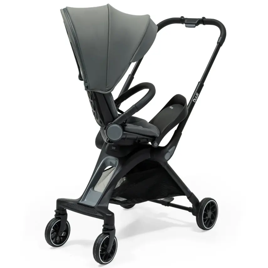 Duux Pro 360°Dönebilen Çift Yönlü Travel Sistem-Seyahat Sistem Bebek Arabası Grey - 4