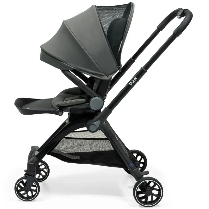 Duux Pro 360°Dönebilen Çift Yönlü Travel Sistem-Seyahat Sistem Bebek Arabası Grey - 9