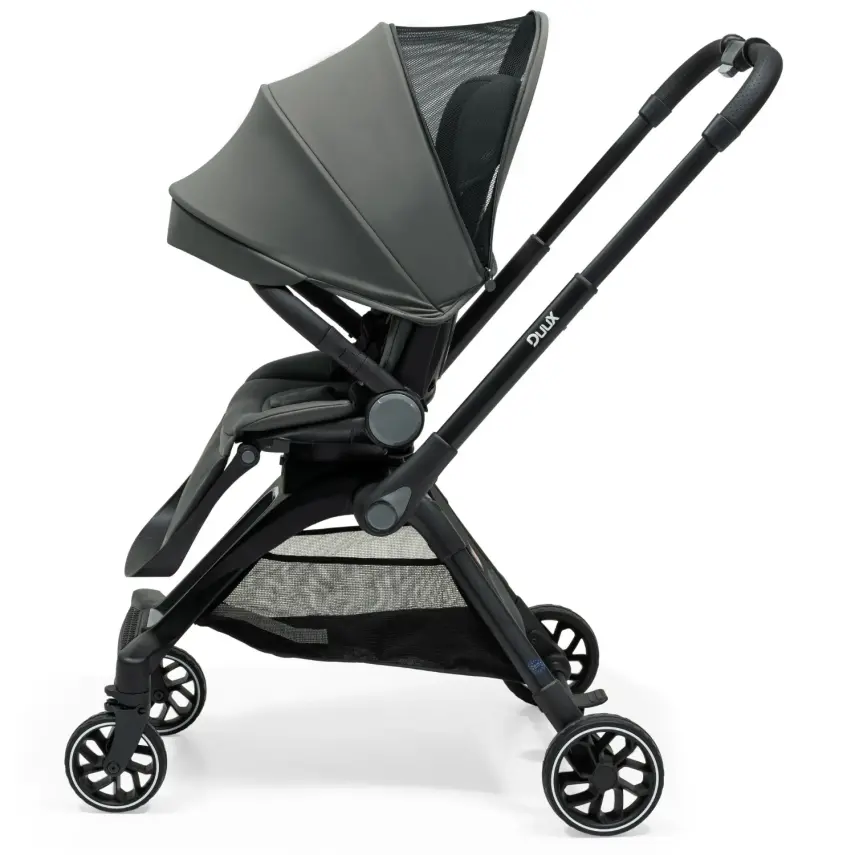 Duux Pro 360°Dönebilen Çift Yönlü Travel Sistem-Seyahat Sistem Bebek Arabası Grey - 11