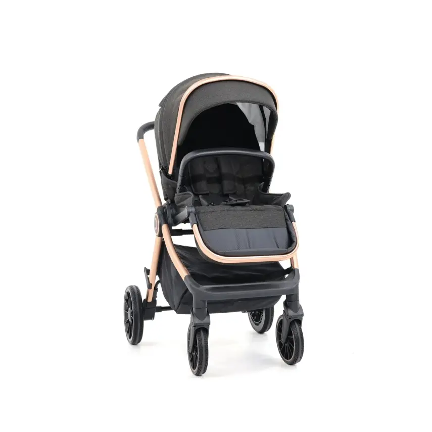 Duux Pro Max Katlanır Çift Yönlü Travel Sistem Bebek Arabası Black - 2