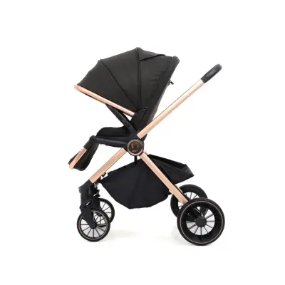 Duux Pro Max Katlanır Çift Yönlü Travel Sistem Bebek Arabası Black - 4