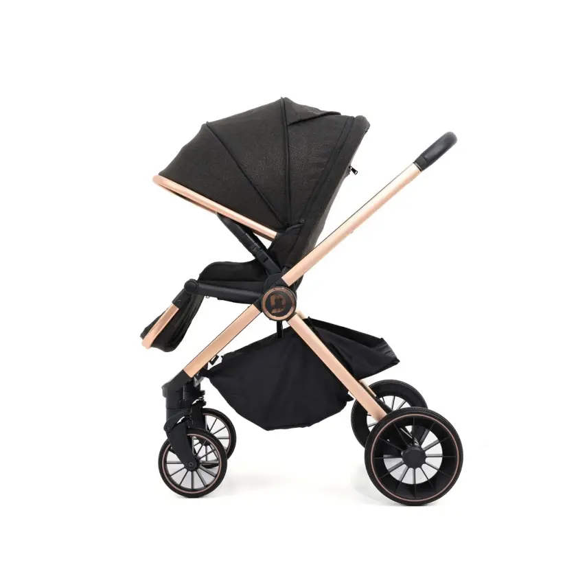 Duux Pro Max Katlanır Çift Yönlü Travel Sistem Bebek Arabası Black - 4