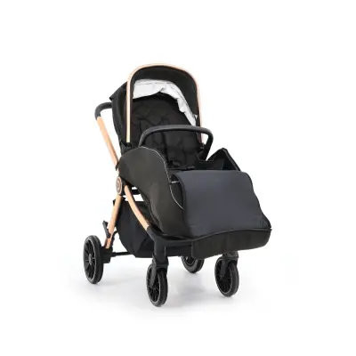 Duux Pro Max Katlanır Çift Yönlü Travel Sistem Bebek Arabası Black - 5