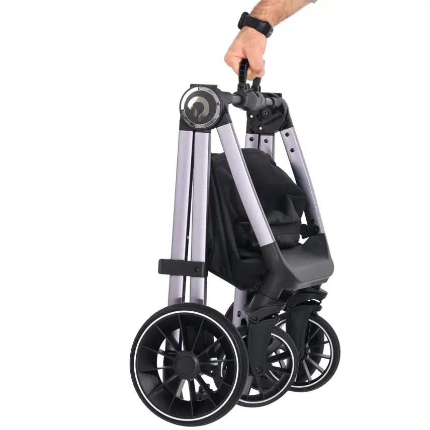 Duux Pro Max Katlanır Çift Yönlü Travel Sistem Bebek Arabası Black - 24