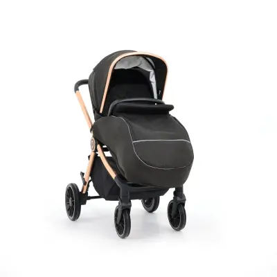 Duux Pro Max Katlanır Çift Yönlü Travel Sistem Bebek Arabası Black - 3