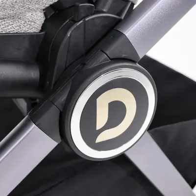 Duux Pro Max Katlanır Çift Yönlü Travel Sistem Bebek Arabası Light Grey - 17