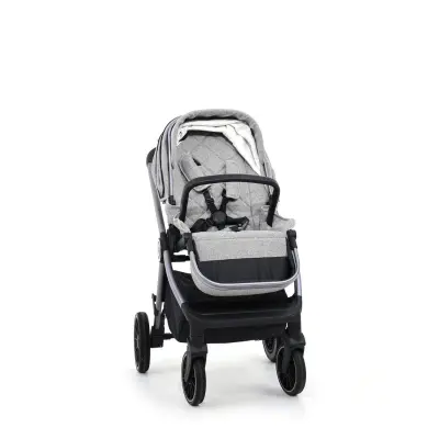 Duux Pro Max Katlanır Çift Yönlü Travel Sistem Bebek Arabası Light Grey - 4