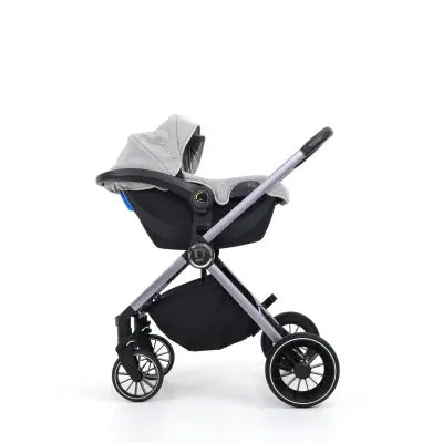 Duux Pro Max Katlanır Çift Yönlü Travel Sistem Bebek Arabası Light Grey - 15
