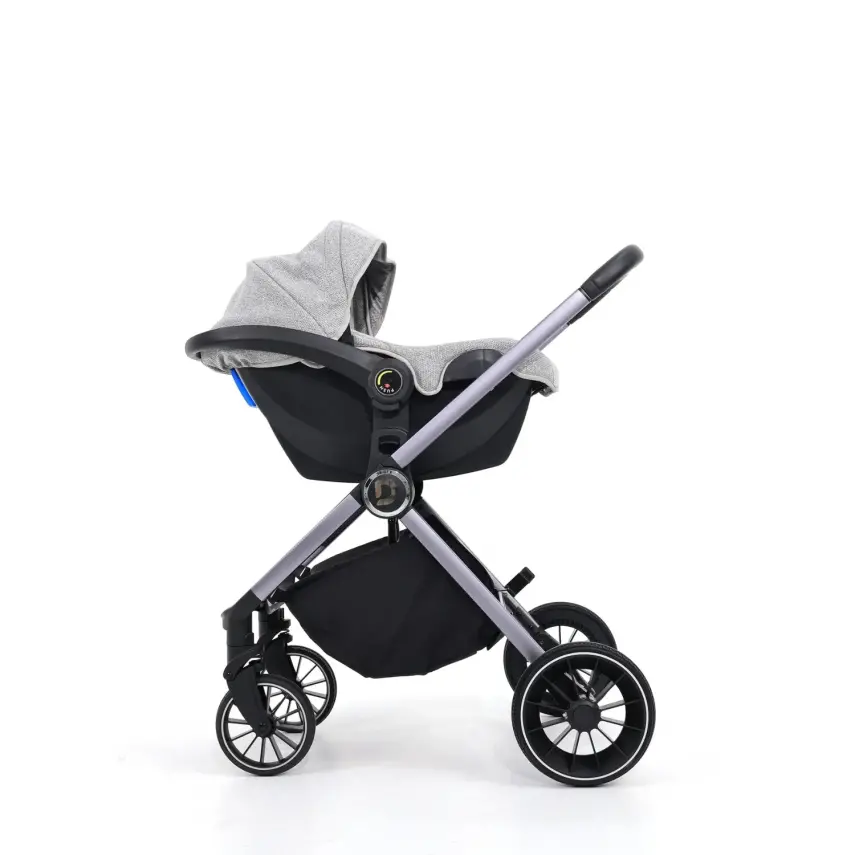 Duux Pro Max Katlanır Çift Yönlü Travel Sistem Bebek Arabası Light Grey - 15