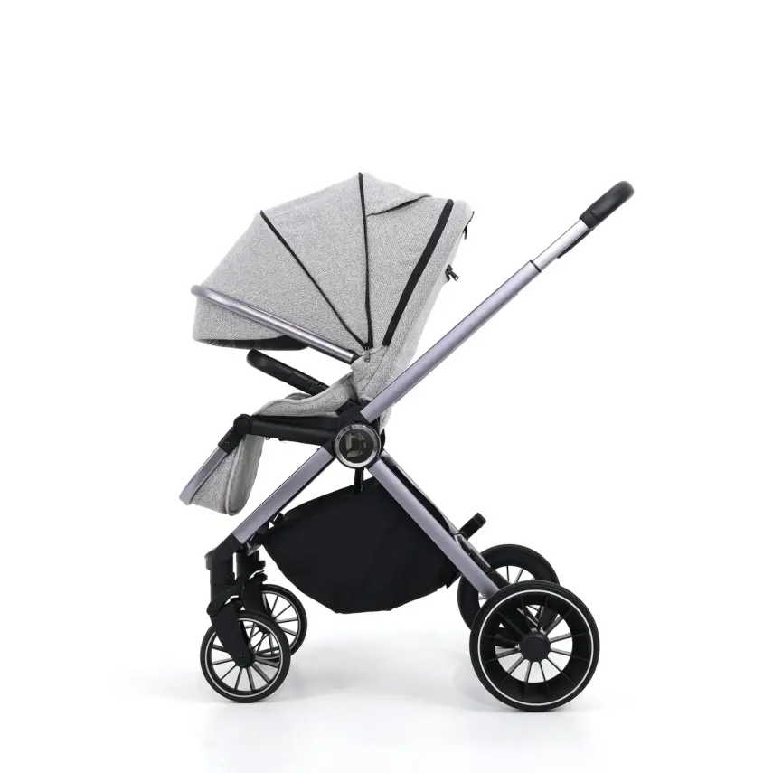 Duux Pro Max Katlanır Çift Yönlü Travel Sistem Bebek Arabası Light Grey - 7