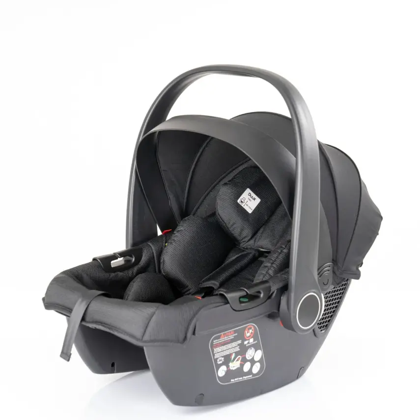 Duux Pro Max2  I-Size Çift Yönlü Kolay Katlanabilen Su Geçirmeyen Travel Sistem-Seyahat Sistem Bebek Arabası Yağmurluk Hediyeli Black - 4