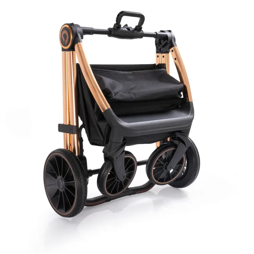 Duux Pro Max2  I-Size Çift Yönlü Kolay Katlanabilen Su Geçirmeyen Travel Sistem-Seyahat Sistem Bebek Arabası Yağmurluk Hediyeli Black - 12