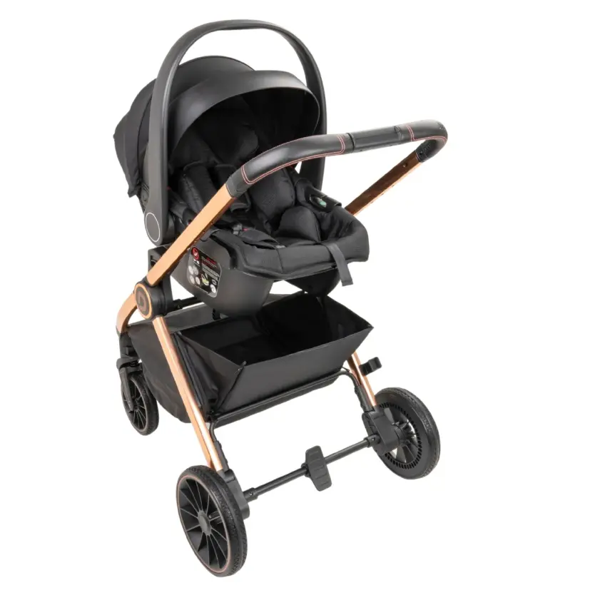 Duux Pro Max2  I-Size Çift Yönlü Kolay Katlanabilen Su Geçirmeyen Travel Sistem-Seyahat Sistem Bebek Arabası Yağmurluk Hediyeli Black - 21