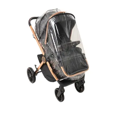 Duux Pro Max2  I-Size Çift Yönlü Kolay Katlanabilen Su Geçirmeyen Travel Sistem-Seyahat Sistem Bebek Arabası Yağmurluk Hediyeli Black - 22