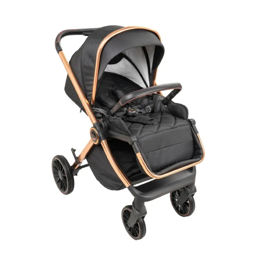 Duux Pro Max2  I-Size Çift Yönlü Kolay Katlanabilen Su Geçirmeyen Travel Sistem-Seyahat Sistem Bebek Arabası Yağmurluk Hediyeli Black - 30