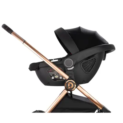 Duux Pro Max2  I-Size Çift Yönlü Kolay Katlanabilen Su Geçirmeyen Travel Sistem-Seyahat Sistem Bebek Arabası Yağmurluk Hediyeli Black - 10