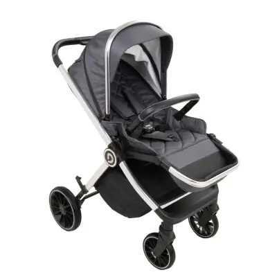 Duux Pro Max2  I-Size Çift Yönlü Kolay Katlanabilen Su Geçirmeyen Travel Sistem-Seyahat Sistem Bebek Arabası Yağmurluk Hediyeli Dark Grey - 6