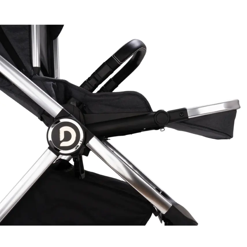 Duux Pro Max2  I-Size Çift Yönlü Kolay Katlanabilen Su Geçirmeyen Travel Sistem-Seyahat Sistem Bebek Arabası Yağmurluk Hediyeli Dark Grey - 11