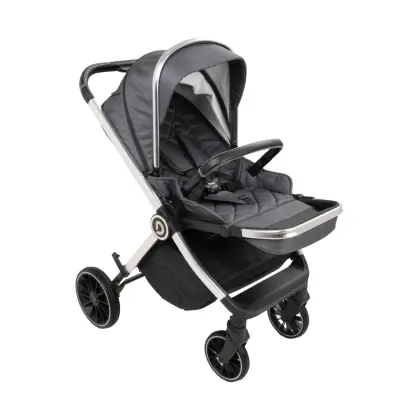 Duux Pro Max2  I-Size Çift Yönlü Kolay Katlanabilen Su Geçirmeyen Travel Sistem-Seyahat Sistem Bebek Arabası Yağmurluk Hediyeli Dark Grey - 16