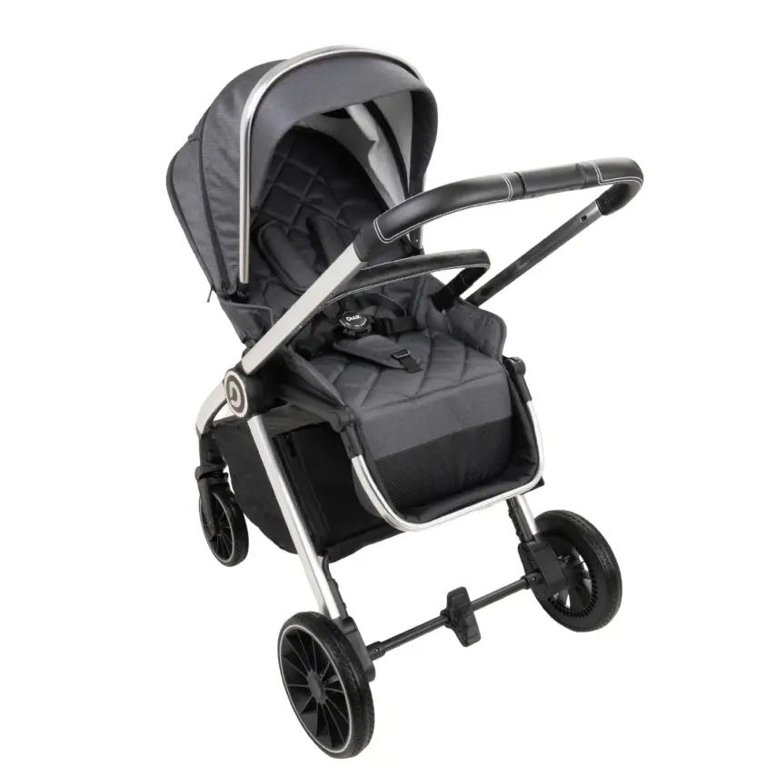 Duux Pro Max2  I-Size Çift Yönlü Kolay Katlanabilen Su Geçirmeyen Travel Sistem-Seyahat Sistem Bebek Arabası Yağmurluk Hediyeli Dark Grey - 19