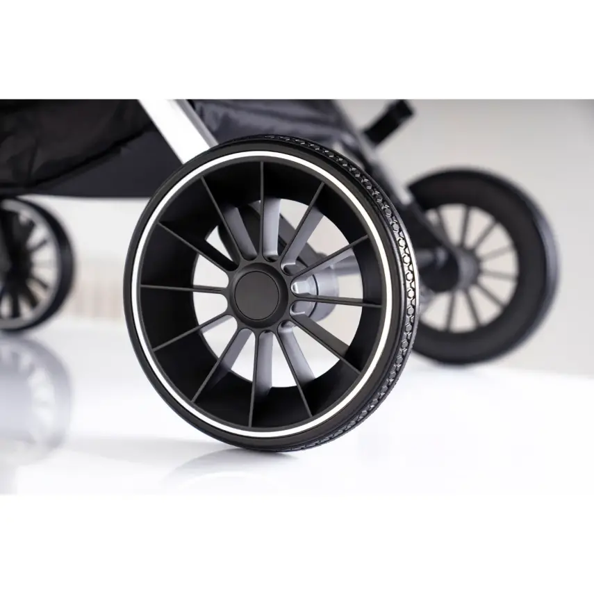 Duux Pro Max2  I-Size Çift Yönlü Kolay Katlanabilen Su Geçirmeyen Travel Sistem-Seyahat Sistem Bebek Arabası Yağmurluk Hediyeli Dark Grey - 22