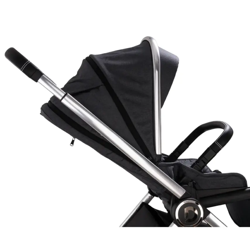 Duux Pro Max2  I-Size Çift Yönlü Kolay Katlanabilen Su Geçirmeyen Travel Sistem-Seyahat Sistem Bebek Arabası Yağmurluk Hediyeli Dark Grey - 23