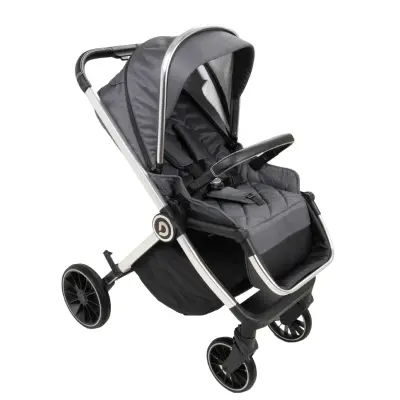 Duux Pro Max2  I-Size Çift Yönlü Kolay Katlanabilen Su Geçirmeyen Travel Sistem-Seyahat Sistem Bebek Arabası Yağmurluk Hediyeli Dark Grey - 3