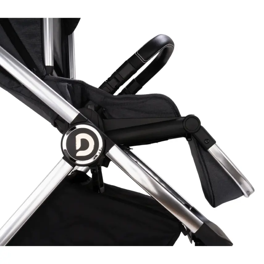 Duux Pro Max2  I-Size Çift Yönlü Kolay Katlanabilen Su Geçirmeyen Travel Sistem-Seyahat Sistem Bebek Arabası Yağmurluk Hediyeli Dark Grey - 18