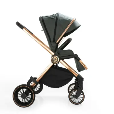 Duux Pro Max2  I-Size Çift Yönlü Kolay Katlanabilen Su Geçirmeyen Travel Sistem-Seyahat Sistem Bebek Arabası Yağmurluk Hediyeli Green - 3