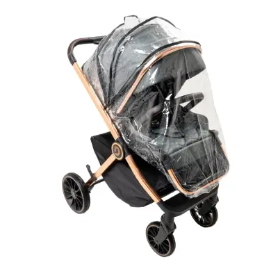 Duux Pro Max2  I-Size Çift Yönlü Kolay Katlanabilen Su Geçirmeyen Travel Sistem-Seyahat Sistem Bebek Arabası Yağmurluk Hediyeli Green - 9